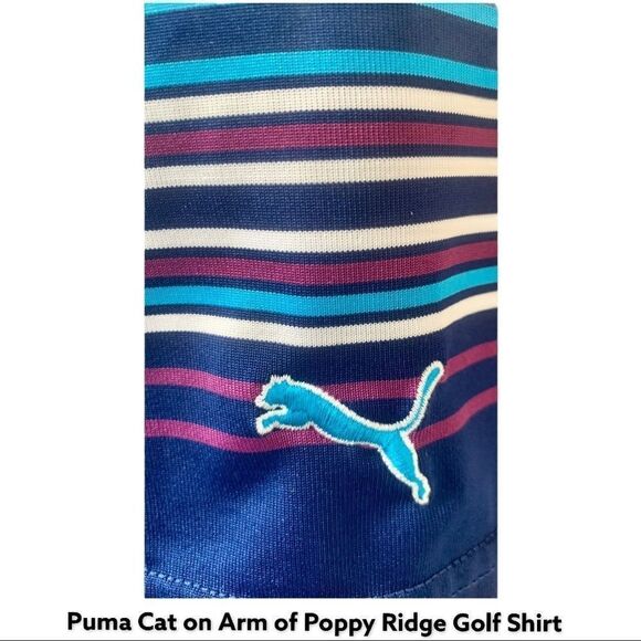 PUMA Men’s Poppy Ridge Golf Polo SHIRT XXL - Picture 5 of 11